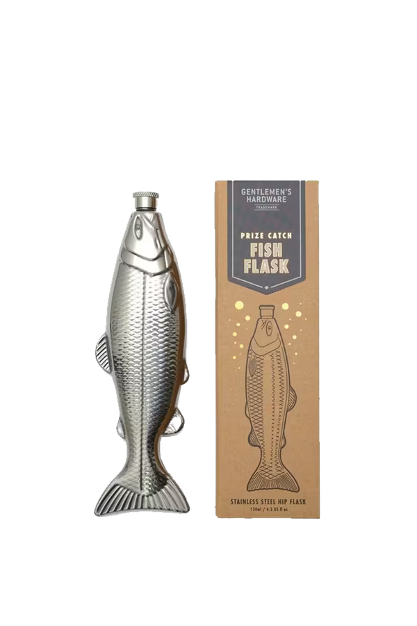 Fish Stainless Steel Hip Flask from Gentlemen's Hardware