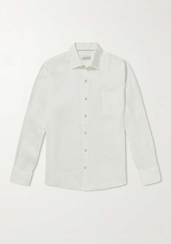 Garment-Dyed Linen Shirt