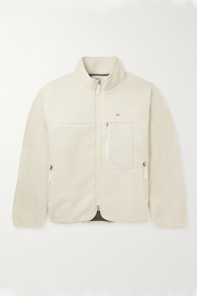 Logo-Appliquéd Fleece and Shell Jacket from Danton