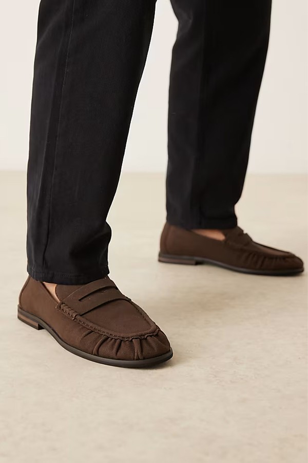 Penny Loafers With Ruching from ASOS Design