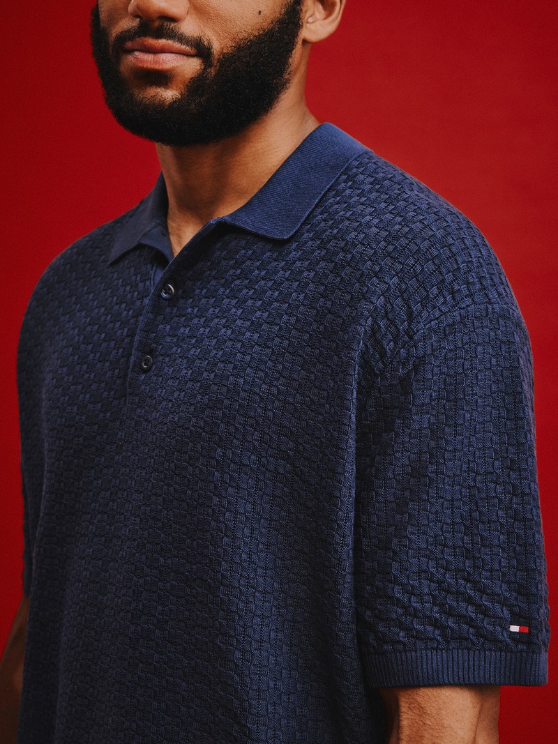 Washed Structured Polo Shirt