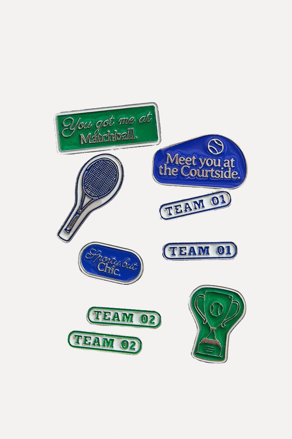 Set Of Metal Tennis Pins from Zara Home