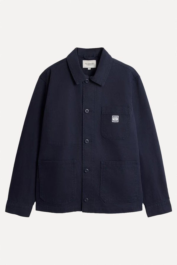 Pure Cotton Button Up Worker Shirt