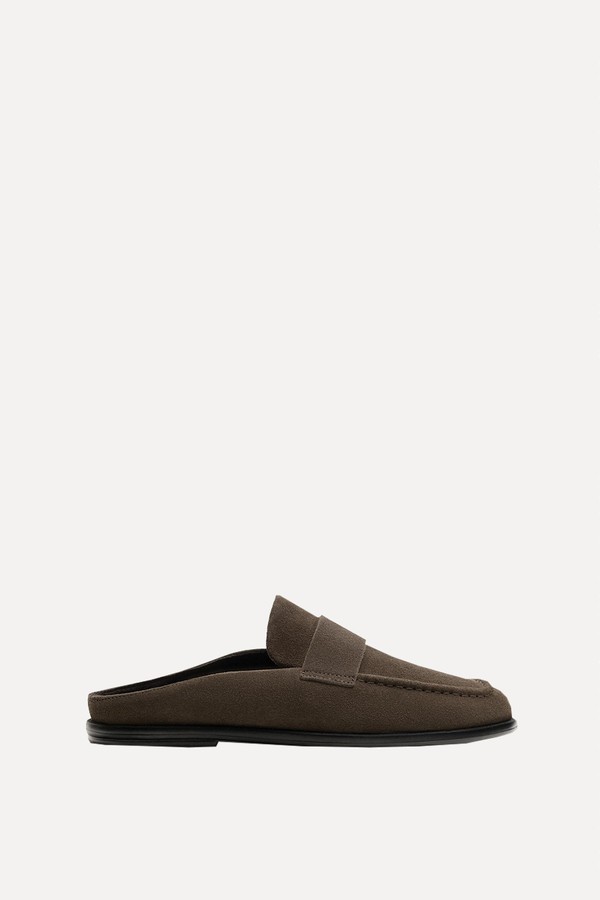 Leather Mule Loafers