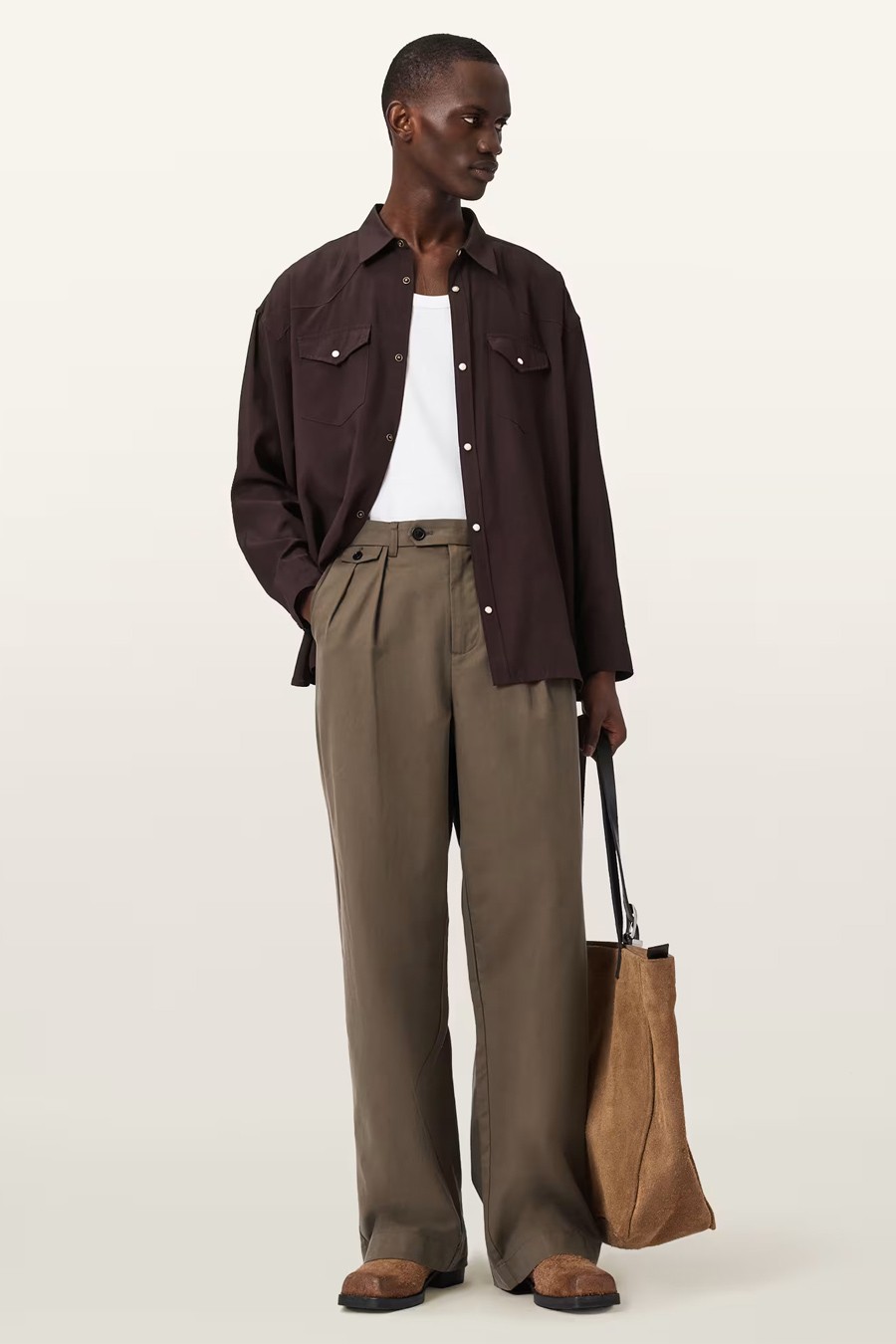 Conway Wide Leg Pleated Trousers from AllSaints
