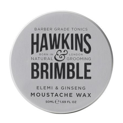 Elemi & Gingseng Moustache Wax from Hawkins & Brimble