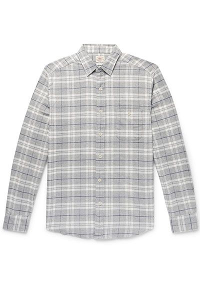 Seaview Checked Flannel Shirt from Faherty