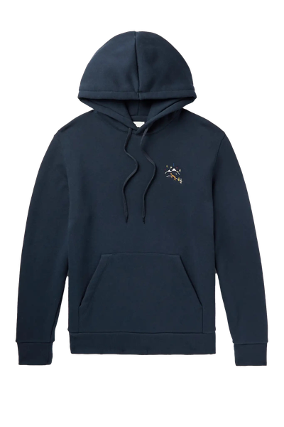 Embroidered Cotton-Jersey Hoodie  from De Bonne Facture 