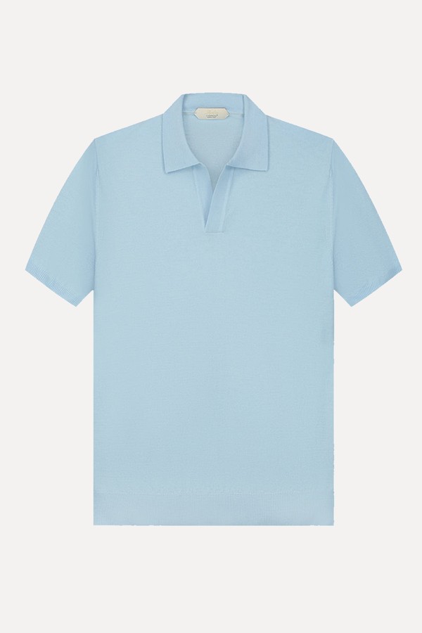 Shortsleeve Buttonless Polo from Aurelien