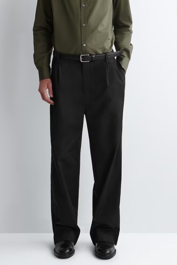  Pleated Relaxed-Fit Wide-Leg Trousers from COS