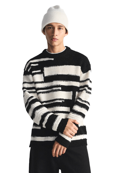 Colour Block Striped Sweater from Zara