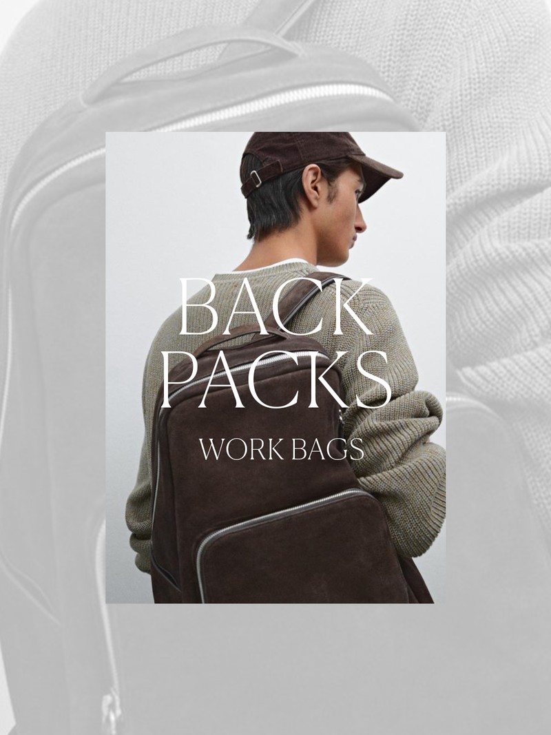 Nappa Leather Backpack With Zip from Massimo Dutti
