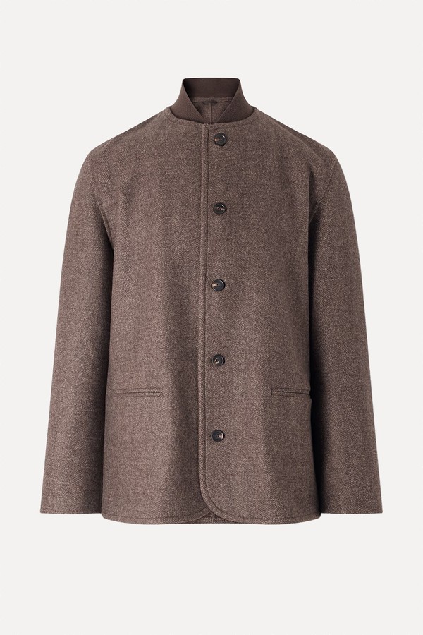 Chilton Herringbone Virgin Wool & Cashmere-Blend Jacket