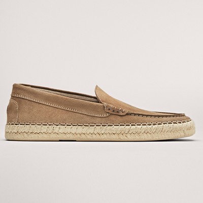 Suede Espadrille Loafers from Massimo Dutti