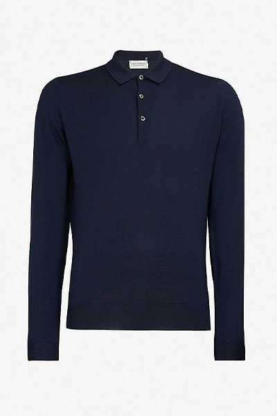 Belper Knitted Polo Jumper from John Smedley