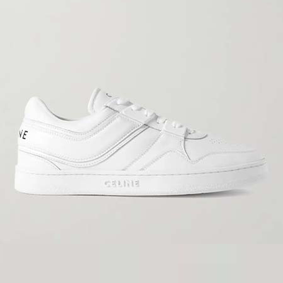 Low Lace Up Leather Sneakers from Celine