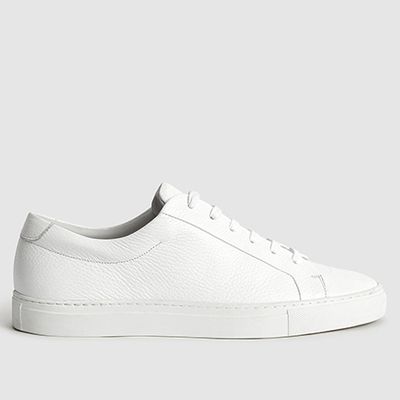 Luca Tumbled Leather Sneakers from Reiss