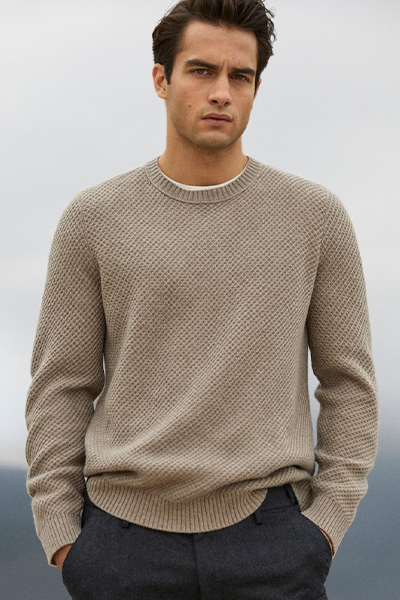 Cashmere Wool Knit Sweater