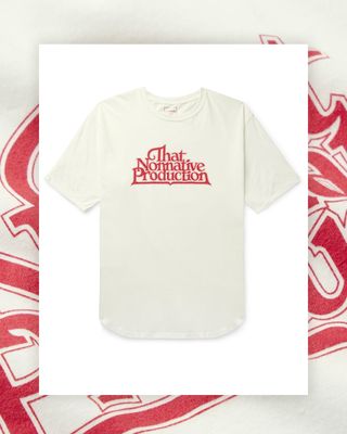 Team Logo Print Cotton Jersey T-Shirt, £80 | Nonnative