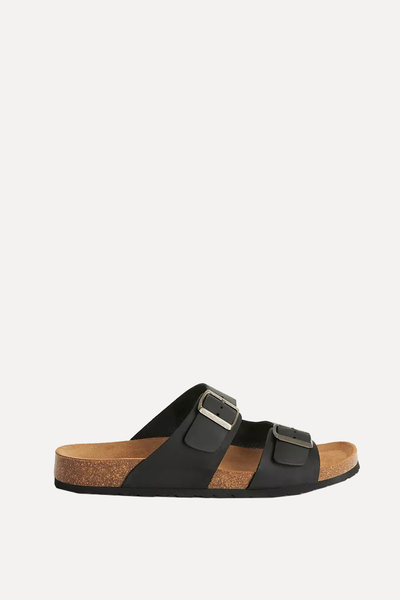 Two Strap Footbed Leather Sandals from John Lewis