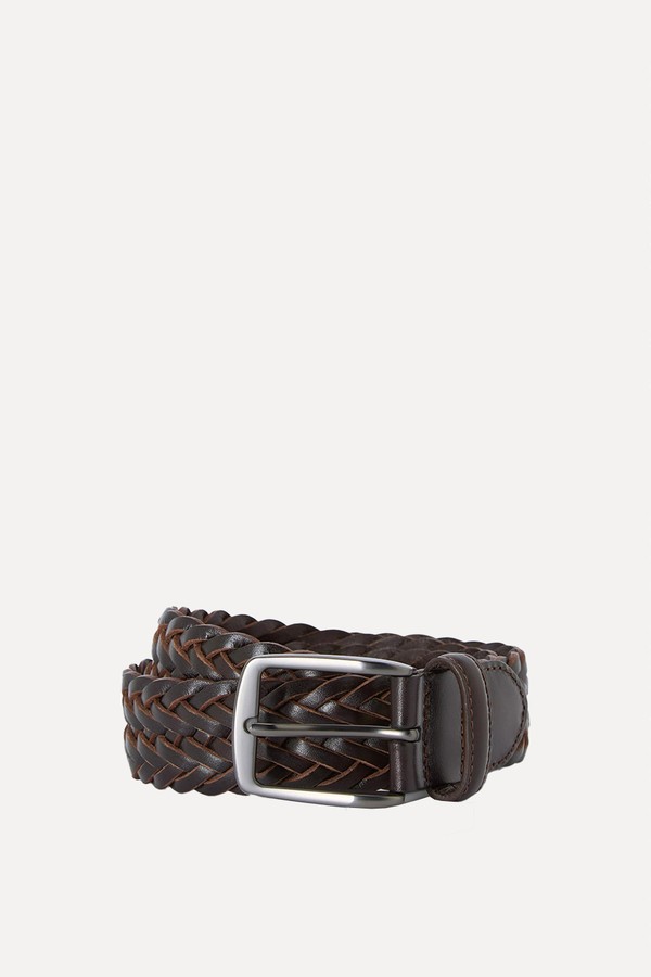 Leather Woven Belt from John Lewis