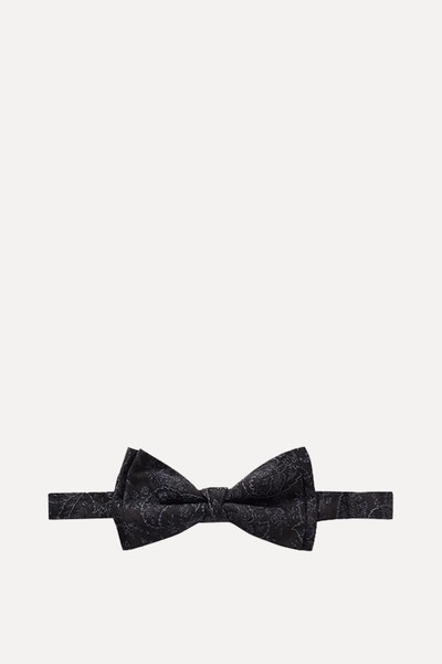 Pre-Tied Paisley-Jacquard Silk-Twill Bow Tie from ETRO