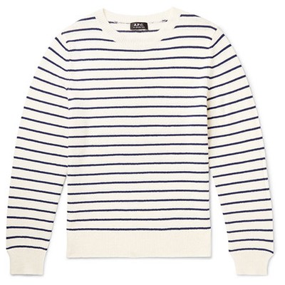 Slim Fit Striped Wool Sweater from A.P.C.