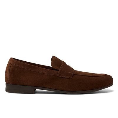 Suede Penny Loafers from John Lobb Thorne