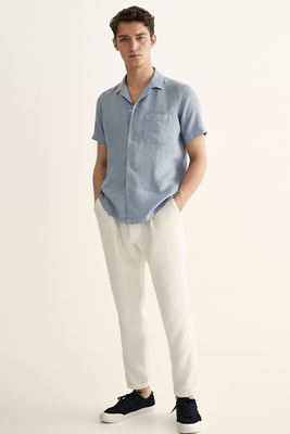 Regular Fit Shirt With Camp Collar from Massimo Dutti