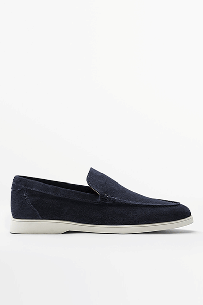 Soft Split Suede Loafers from Massimo Dutti
