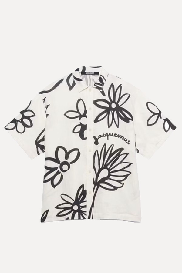 Flower Sketch Short Sleeved Shirt from Jacquemus
