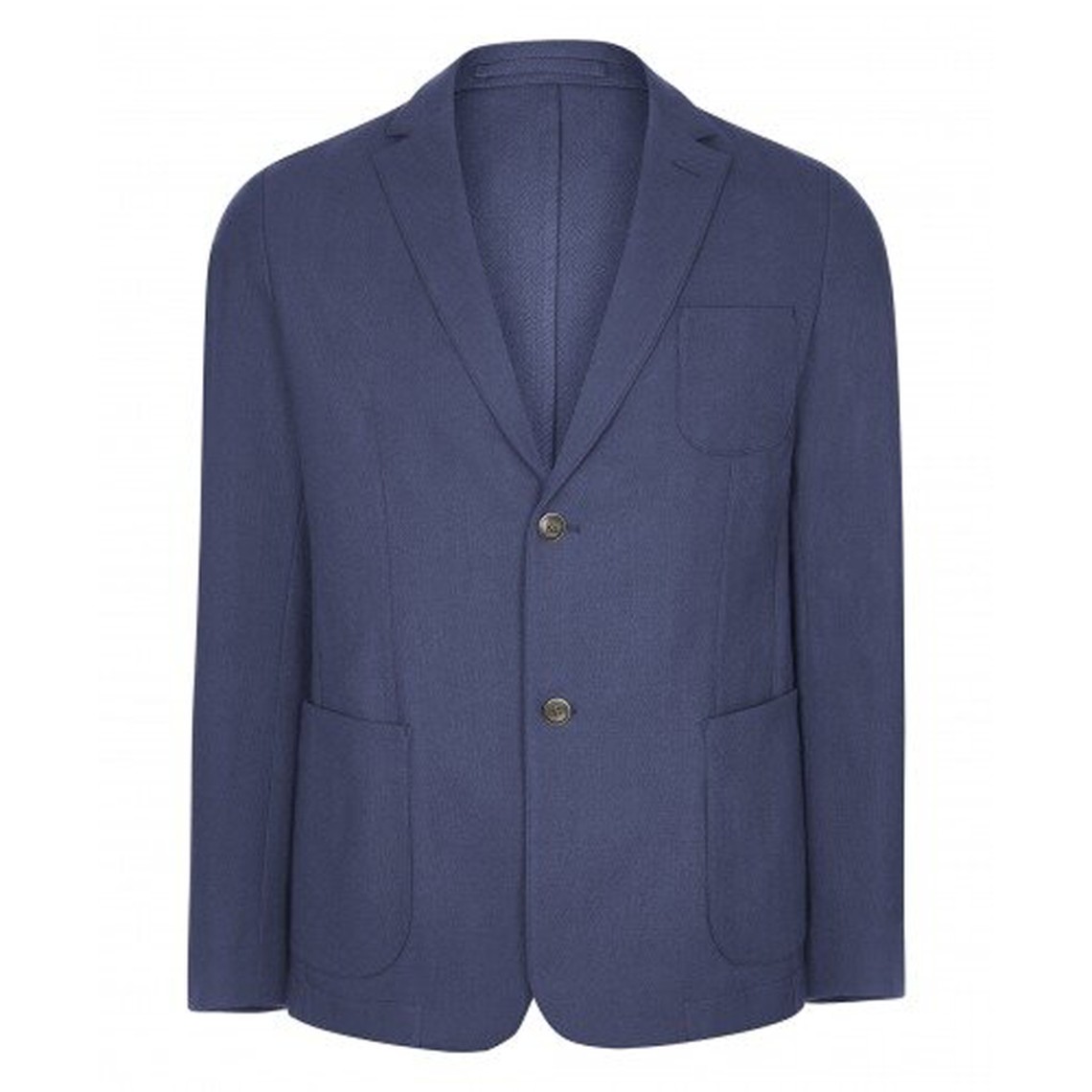 Speedbird Blue Herringbone Jacket from Hemingsworth