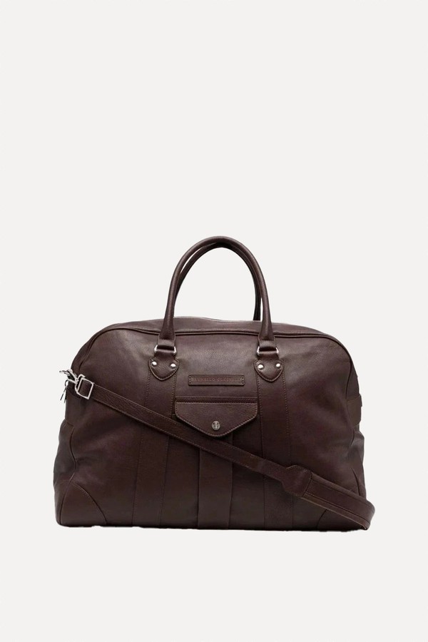 Leather Weekend Bag from Brunello Cucinelli