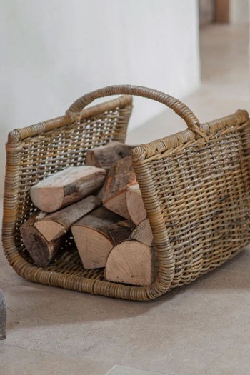 Sadra Rattan Log Basket from Nkuku