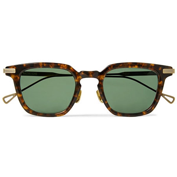 Asimov Square-Frame Tortoiseshell Sunglasses from Native Sons
