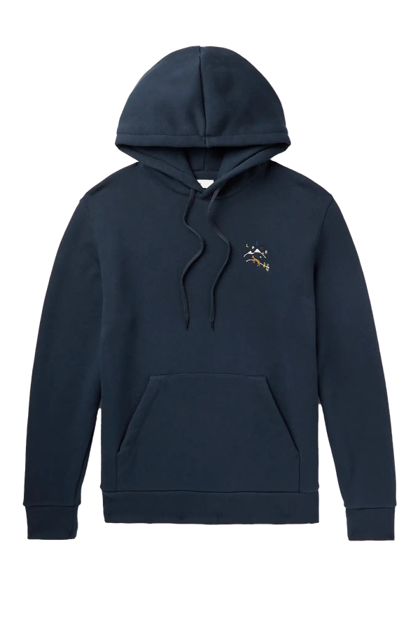 Embroidered Cotton-Jersey Hoodie  from De Bonne Facture