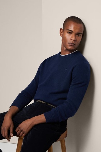 Lambswool Crew-Neck Jumper from Hackett