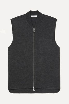 Double-Faced Merino Wool-Blend Gilet from Mr.P
