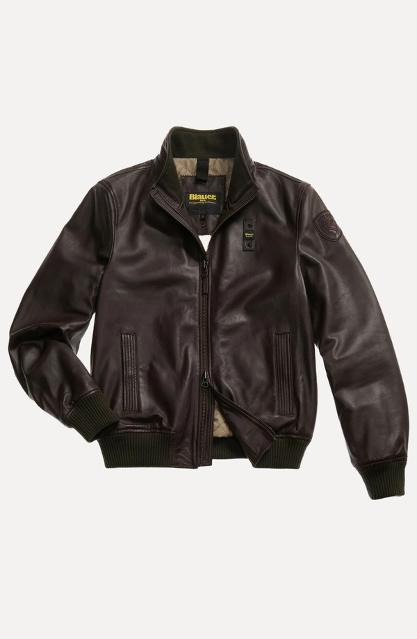 Petrel Soft Leather Bomber