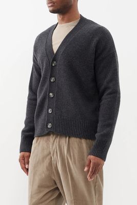 Elbow-Patch Wool-Blend Cardigan from Ami