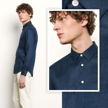 Long Sleeved Linen Shirt | £155