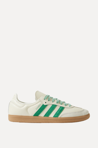 Samba OG Suede-Trimmed Leather Sneakers from Adidas Origionals