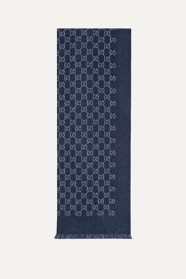 GG Jacquard Wool Scarf from Gucci