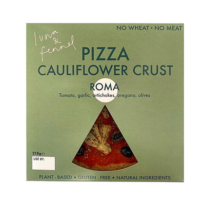 Roma Cauliflower Crust Pizza from Luna & Fennel