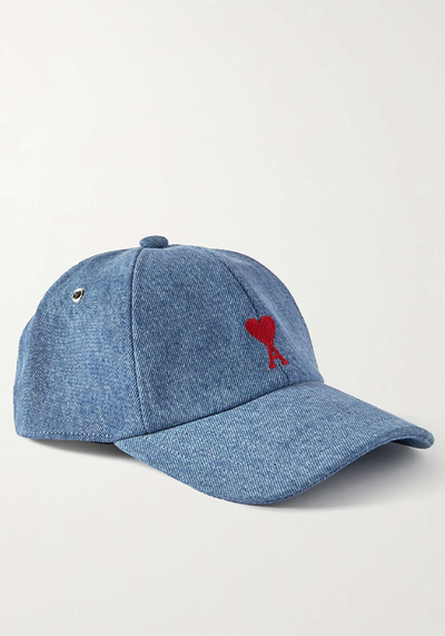 Logo-Embroidered Denim Baseball Cap