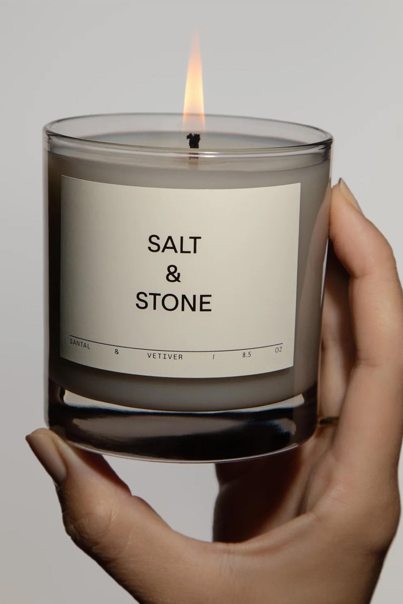 Santal & Vetiver Candle from Salt & Stone