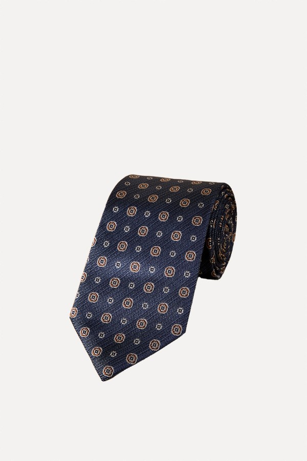 Signature Italian Silk Design Tie from Next