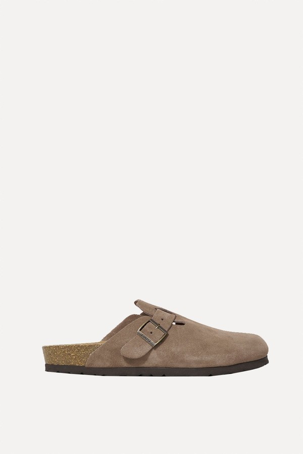 Suede Terrassa Unisex Footbed Clogs from Gandys