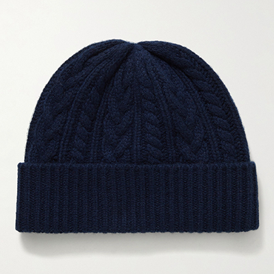 Cable-Knit Cashmere Beanie from Alex Mill