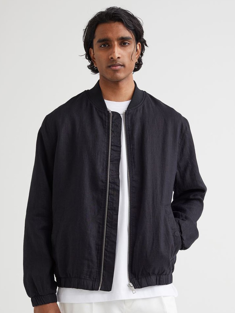 Linen Bomber Jacket, £39.99